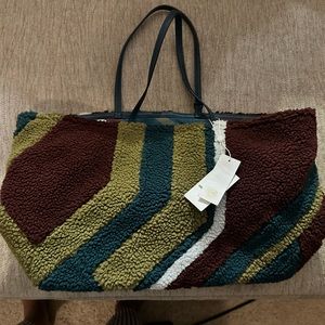 Tory Burch Reversible Multi color Tote Sherling